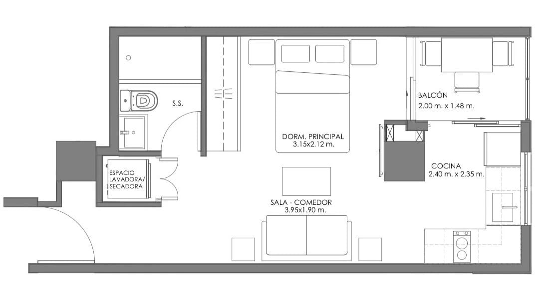 Apartamento en Renta Kiintea Zona 15 Vista Hermosa — foto 17 de 17